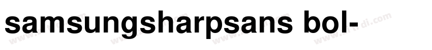 samsungsharpsans bol字体转换